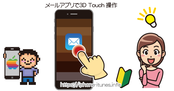 メールアプリの3D Touch操作｜iPhoneの使い方