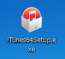iTunes ダウンロード完了・setupアイコン