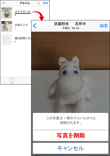 Iphoneのカメラロールの仕組みとアルバムを使って写真を整理する方法