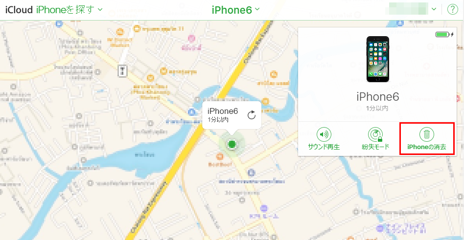 Iphoneのパスコードを忘れた Iphoneを探す がオンの場合